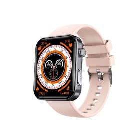 2025 New Smartwatch ECG Continuous Glucose Monitor Blood Pressure SOS Fall Alarm HRV Body Composition Analyzer All In One Health Guardian Best We (Color: Pink)